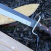 12-inch-Hand-Forged-Rust-Free-Bowie-Hunting-Knife-Exotic-Rose-wood-handle-Handmade-in-Nepal-by-Ex-Gurkha-Khukuri-House