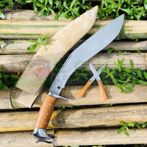 16-Inch-Ram-Dao-Khukuri-Elephant-Head-Handle-Heavy-Bush-Craft-Khukuri-Histrical-Khukuri-Best-Survival-Knife-Hand-Forged-Ready-to-Use