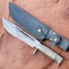 10-Inch-Custom-Handmade-Mini-Hunting-Knife-Camping-Metal-Handle-Sharpen-Ready-to-useTempered-Leaf-spring-Functional