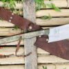 10-Inch-Viking-Axe-Viking-Hatchet-Battle-Axe-Bush-Craft-Cleaver-Knives-Hand-Forge-Axe-Real-Working-Knife-Birthday-Gift-for-HIM-Silver-Brown