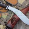 11-Inch-Military-Afghan-Brown-sheath-Gripper-blocker-Handle-Kukri-Most-genuine-and-popular-khukuriHand-made-By-EGKH-NEPAL