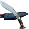 12-Inch-Authentic-Handmade-Khukuri-3-Fuller-Kukri-Survival-Knife-Military-Hunting-Survival-Fixed-Blade-Leather-Knife