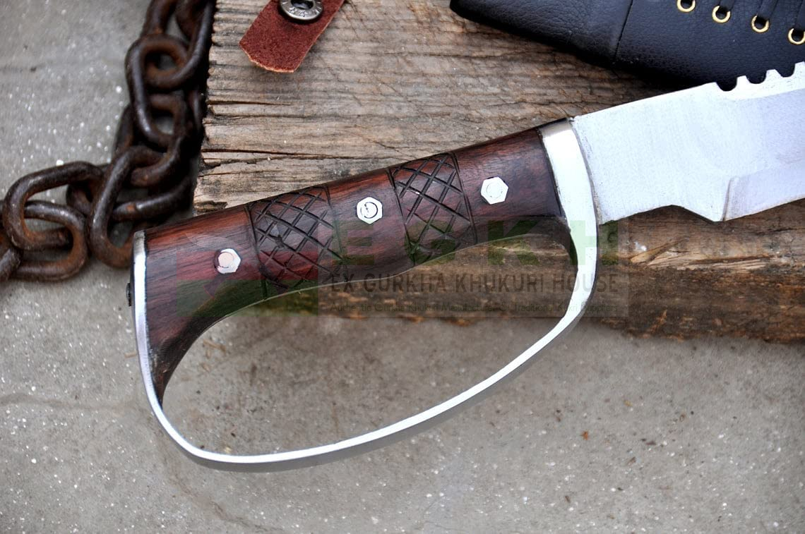 18 inch Blade D-Guard Machete Knife - Handmade Cleaver Machete ...