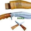 8 Authentic Iraqi Angkhola Gurkha Kukri Blade Khukuri Knife – with White Leather Sheath4