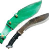 9-inch-Nepal-Army-Ranger-Current-Issue-to-Ranger-Commando-Tranning-Khukri-Nepal-Army-service-kukri-Rust-Free-Blade-Western-Sheath-Black-Green-Silver