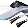 10-Inch-Blade-Military-WW-I-Historic-Bushcraft-Kukri-Zombie-Apocalypse-Chopper-Genuine-Full-Tang-Hand-Forged-Blade-Khukri-Knife-Silver-Gold-Brown-Black