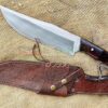 10-inch-custom-hunting-knife-hand-made-carbon-steel-mini-knife-personalized-gift-exotic-wood-handle-full-tang-light-blade-best-giftsilver-brown