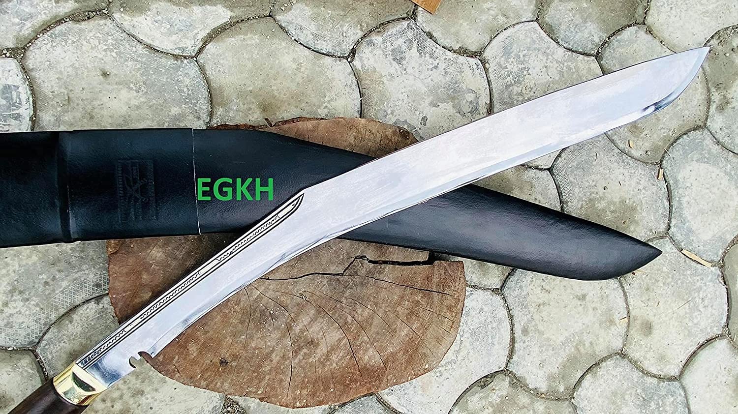 36 Buff Head Khukuri Hand Forged Blade Sacrificial Large Kukri Egkh