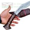 12-inch-EGKH-Genuine-Kukri-Double-Edge-Dragon-Spine-Full-Tang-Khukuri-Handmade-By-Ex-Army-Khukuri-House-in-Nepal