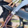 15-inch-Full-Tang-Sirupate-Hunting-Kukri-Nepals-Most-Wanted-Khukuri-Rosewood-Handle-Leather-Sheath-Authentic-Kukri-Handmade-in-Nepal-at-Ex-Army-Khukuri-House-factory