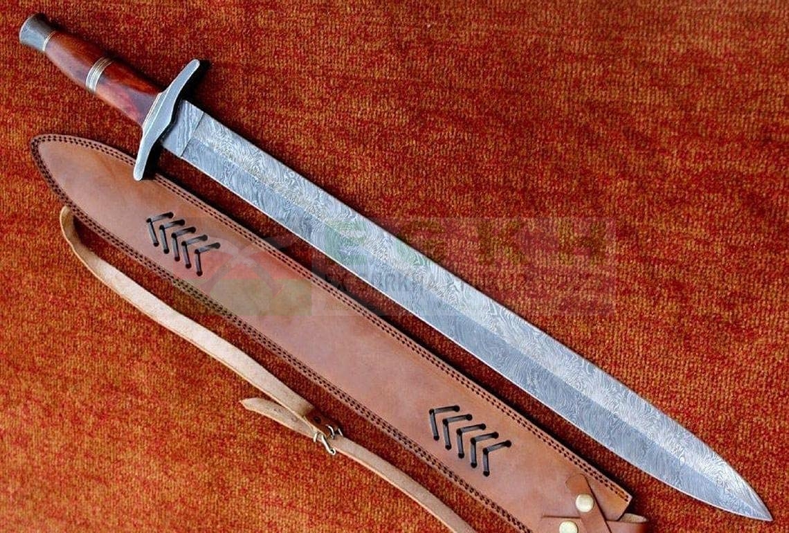 https://www.kukrismanufacturer.com/wp-content/uploads/2022/04/2422-Custom-Handmade-Damascus-Steel-Hunting-Knife-with-Rose-wood-handle-Viking-Knife-Hand-forged-Viking-Knife-Balance-0il-tempered-2.jpg