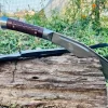 13" Tactical Hunting Sirupate Survival Khukuri | Handmade Full Tang Kukri -particular knife-Forged-Leaf spring-Tempered-Sharpen-Ready to use