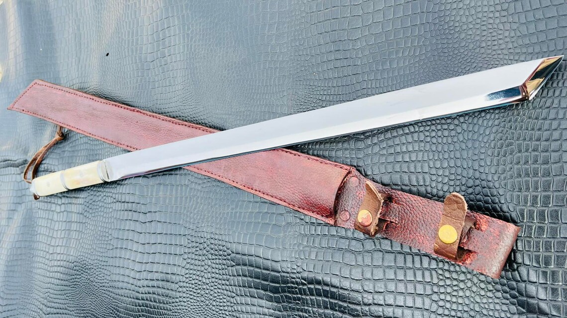 21 inch Yak Bone Handle Tanto Sword